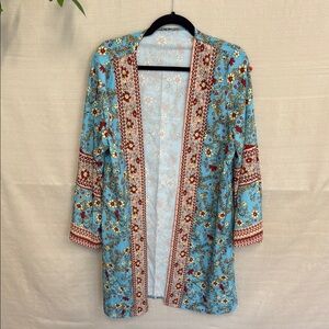 Floral Bohemian Kimono Cardigan